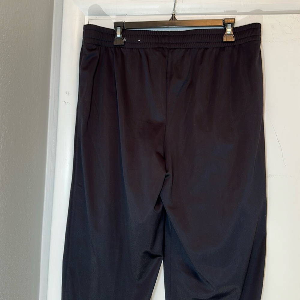 TEK Gear Black Piped Tricot Fleece Lined Training Pants Large NWOT - Picture 4 of 11